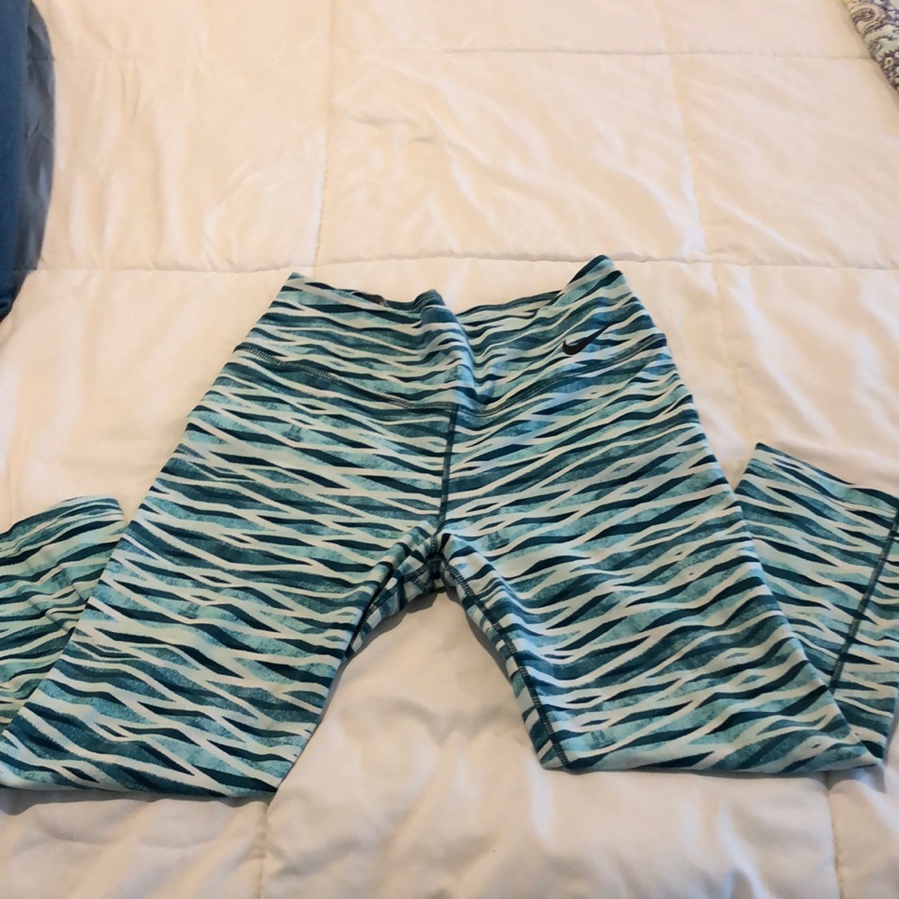 Multi-colored Nike dri-fit workout capris